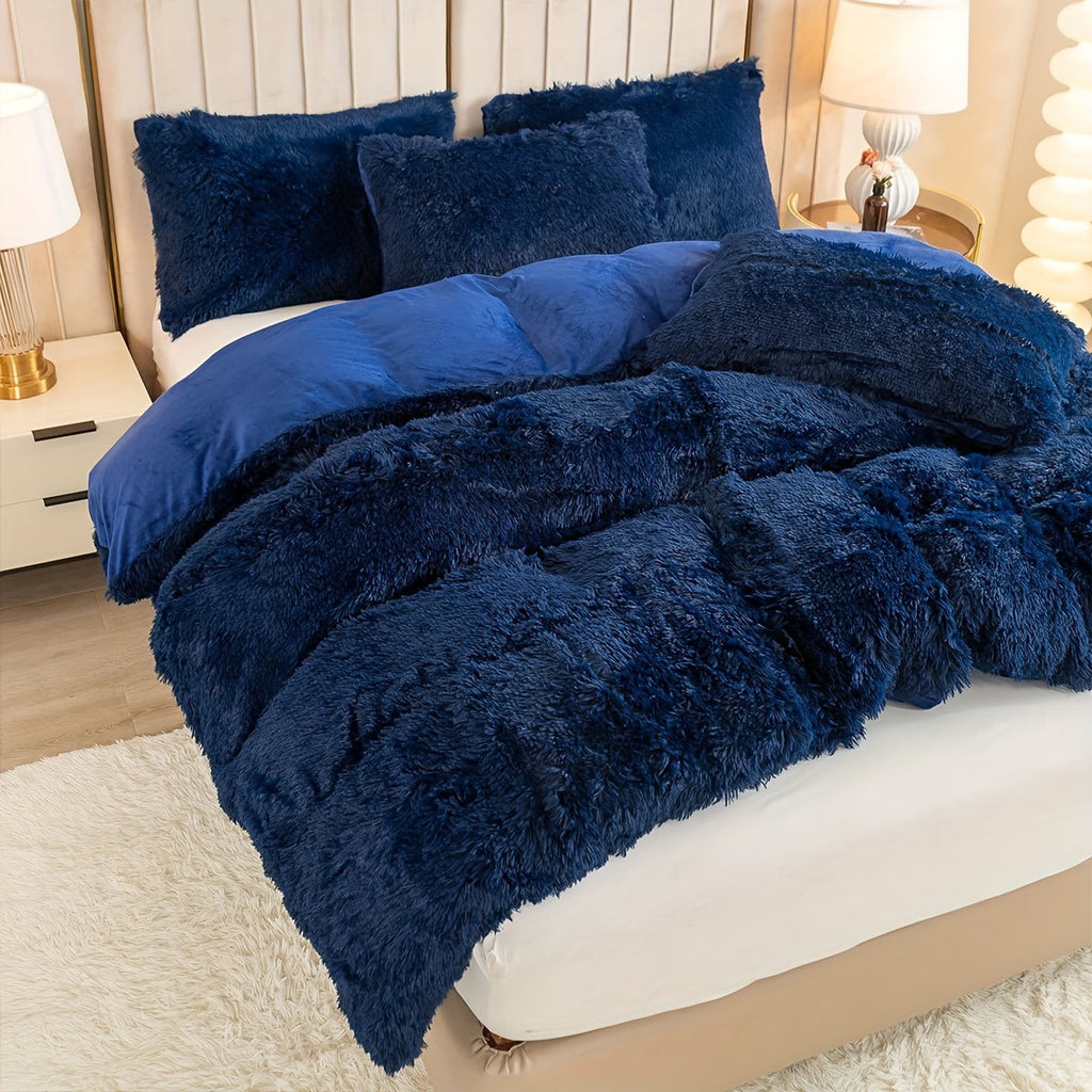 Juego de ropa de cama de felpa Velora de 3 piezas — Comodidad ultrasuave para todas las estaciones - Desfino