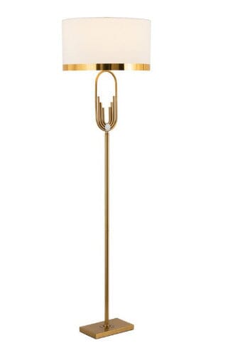 Aurelia Art Deco Floor Lamp — Gold Finish, 165 cm - Desfino
