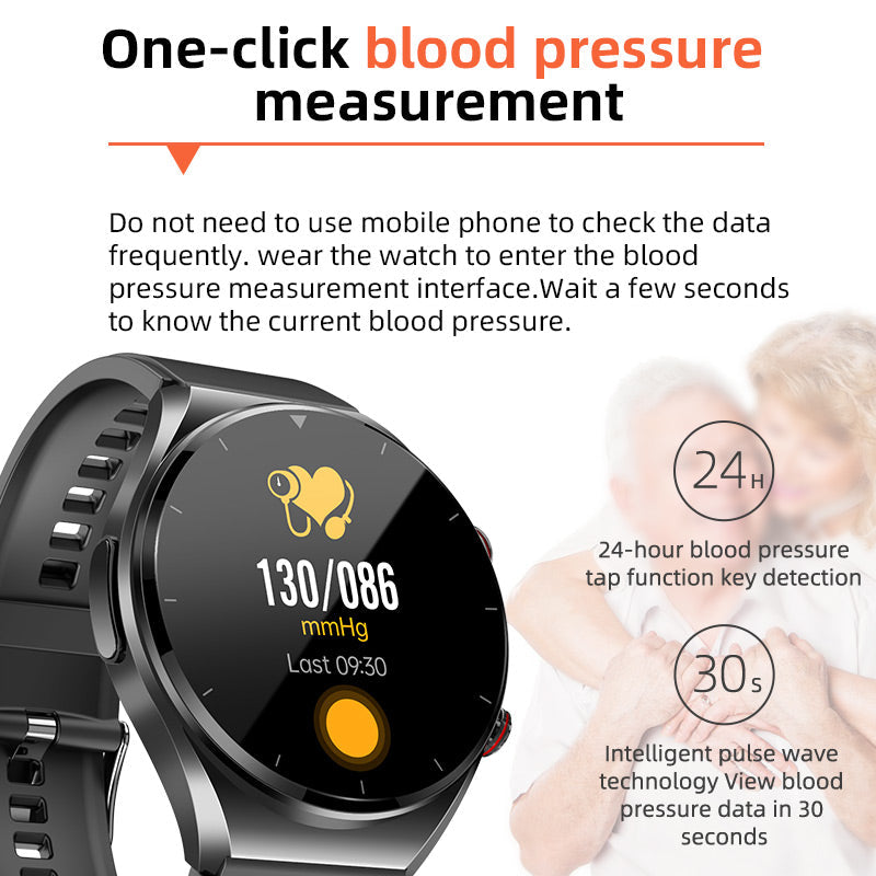 VitaPulse Pro Watch — Non-Invasive Glucose, BP, ECG, HRV & HR Monitor - Desfino