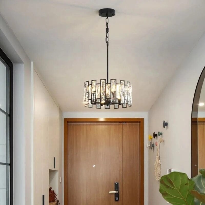 Celestia Crystal Pendant Light — Stainless Steel LED Fixture - Desfino