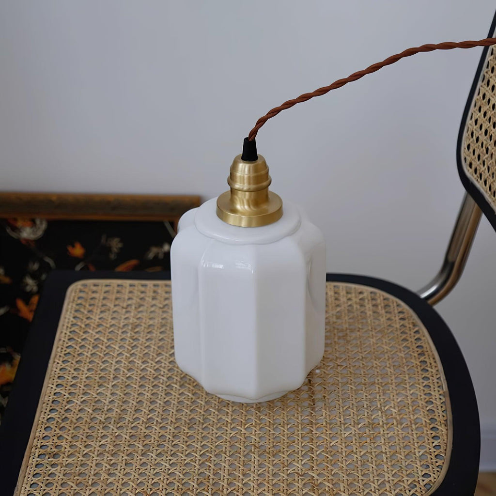 Henry Pendant Lamp — White Glass Shade
