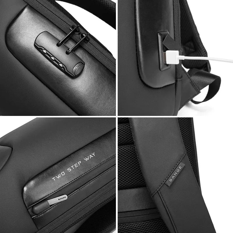 AegisGuard Sac antivol 15.6" — résistant à l'eau, rangement dissimulé - Desfino