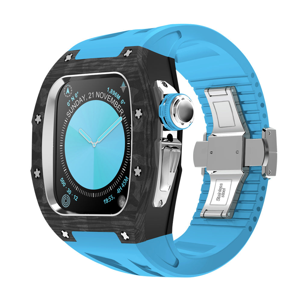 NovaCarb S10 Titanium Carbon Fiber Apple Watch Retrofit Kit - Desfino