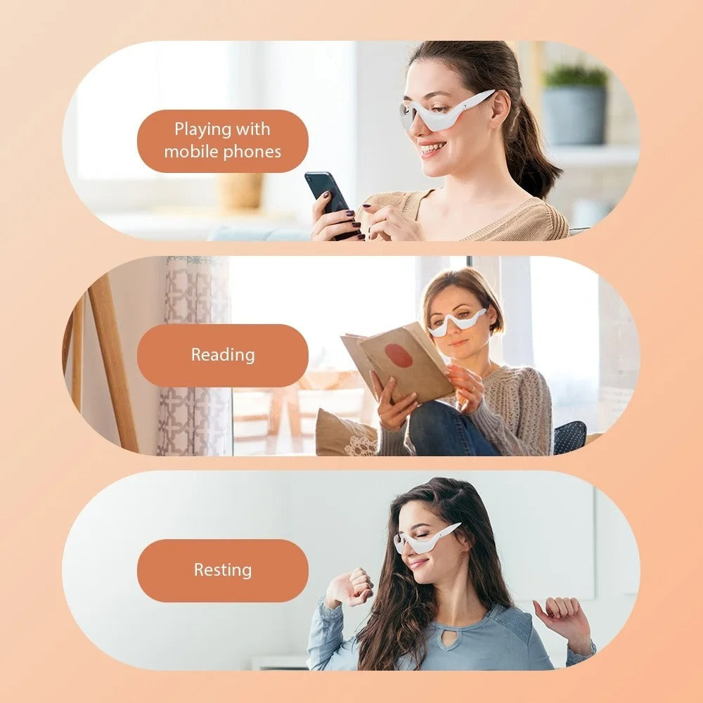 Lumara oogmassageapparaat — roodlicht- en EMS-microcurrenttherapie - Desfino