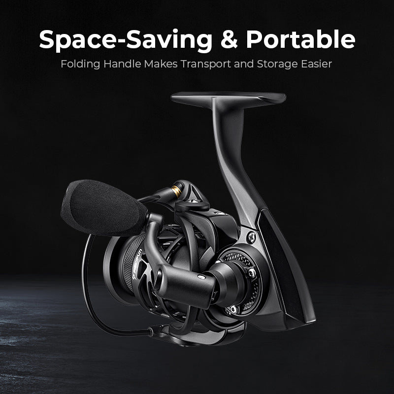 Kołowrotek spinningowy Piscifun Carbon X Ice Fishing — rozmiar 500/1000 - Desfino