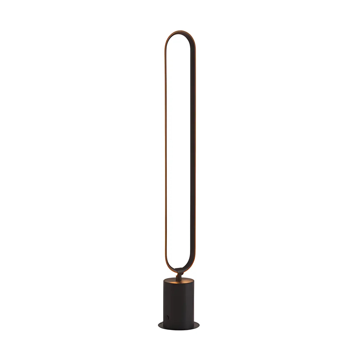 Outdoor Black Oval LED Lawn Light | Desfino