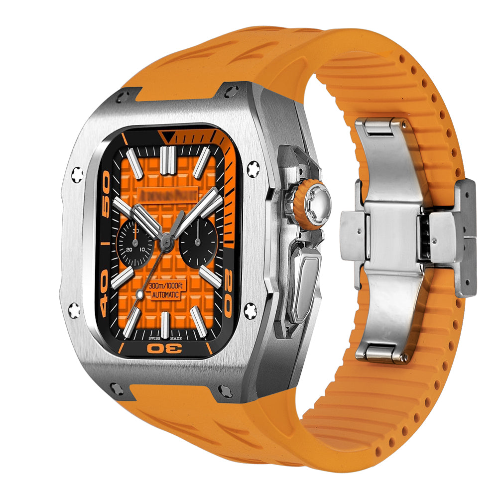 AeroNova AW Ultra Titanium Case & Fluororubber Band — Cut-to-Fit - Desfino