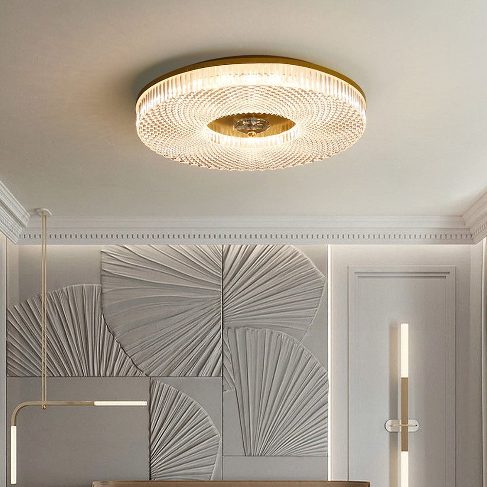 Lampada da soffitto LED slim Luminia — Finitura in metallo e acrilico - Desfino