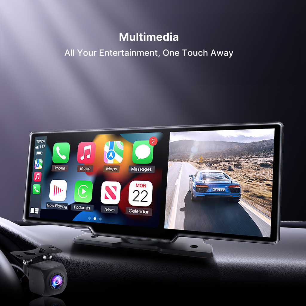 צג מגע Orion בגודל 10.26" עם CarPlay אלחוטי ו-Android Auto | Desfino