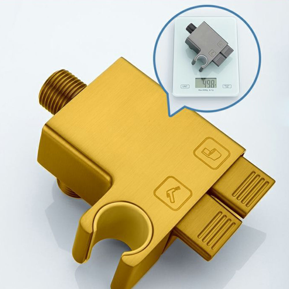 AquaKey Handheld-Bidetsprayer – Verstellbar, wandmontierter Kupferkörper - Desfino