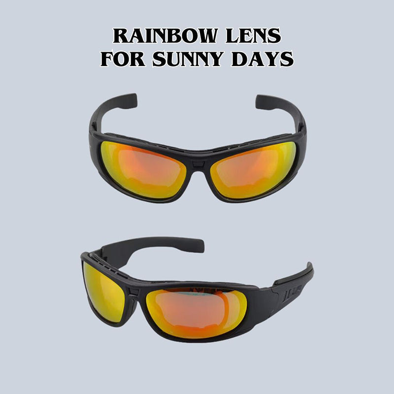 VoltRider-Motorradsonnenbrille — polarisierte, umlaufende UV400-Gläser | Desfino