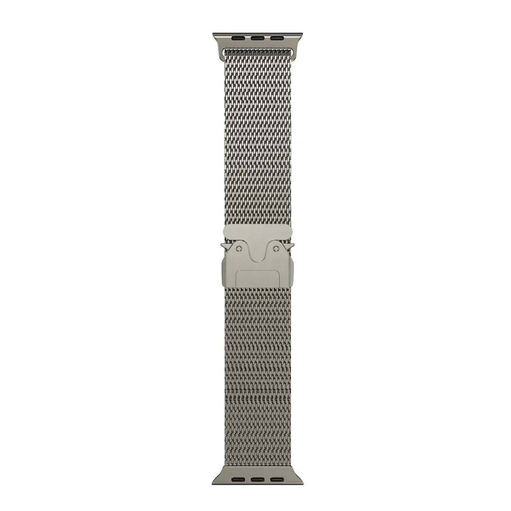 Curea tip buclă milaneză din titan ApexWeave pentru Apple Watch — plasă - Desfino
