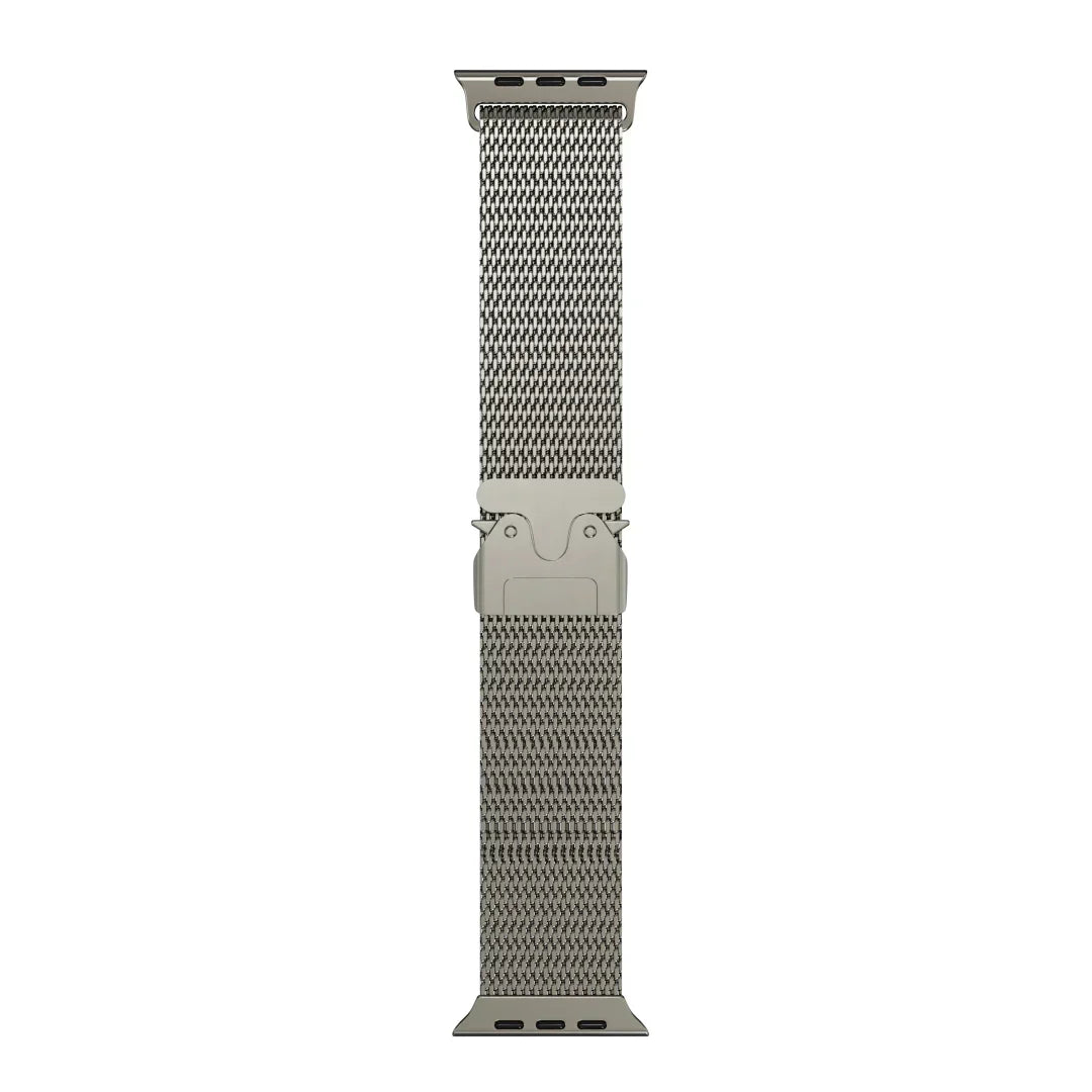 Curea tip buclă milaneză din titan ApexWeave pentru Apple Watch — plasă - Desfino