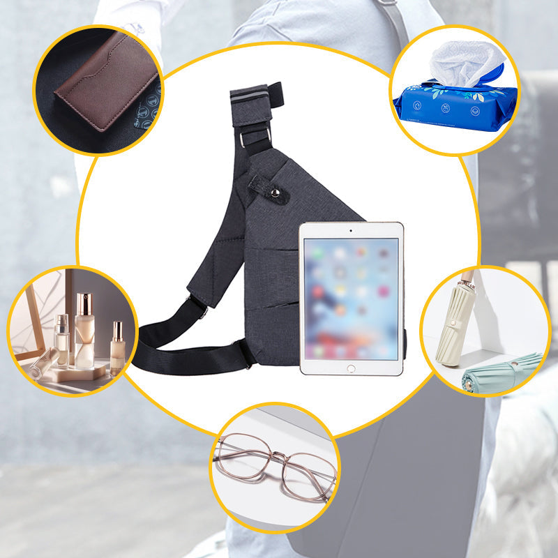 Sac bandoulière antivol VoySure — compartiments sécurisés, compact - Desfino