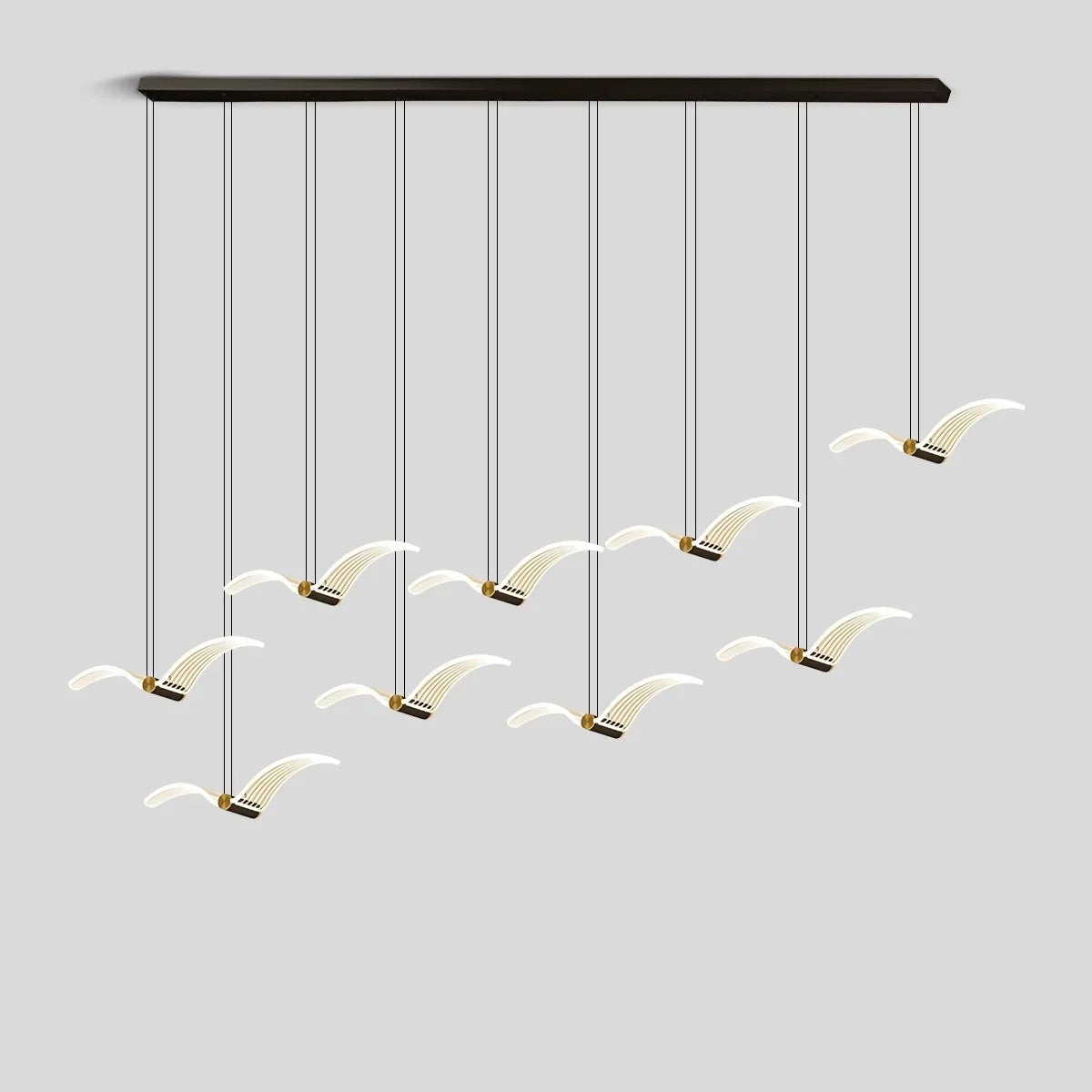 Light Luxury Art Seagull Pendant Lamp for Living Room | Desfino