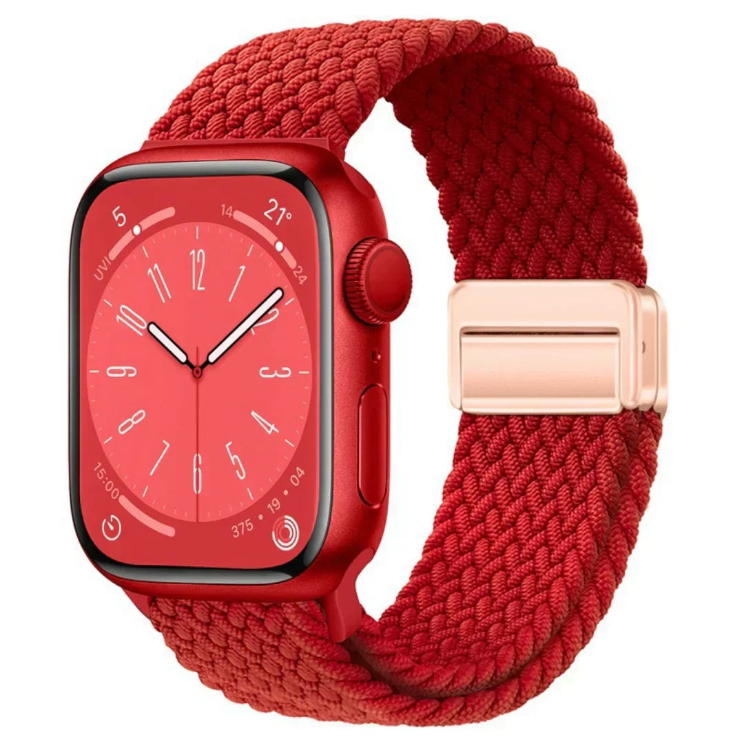 Velora Apple Watch Nylon Magnetic Strap — Adjustable 140–230mm Fit - Desfino
