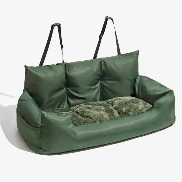 Panier de voiture pour chien, pour chiens moyens et grands — Rehausseur rembourré de sécurité, base antidérapante - Desfino