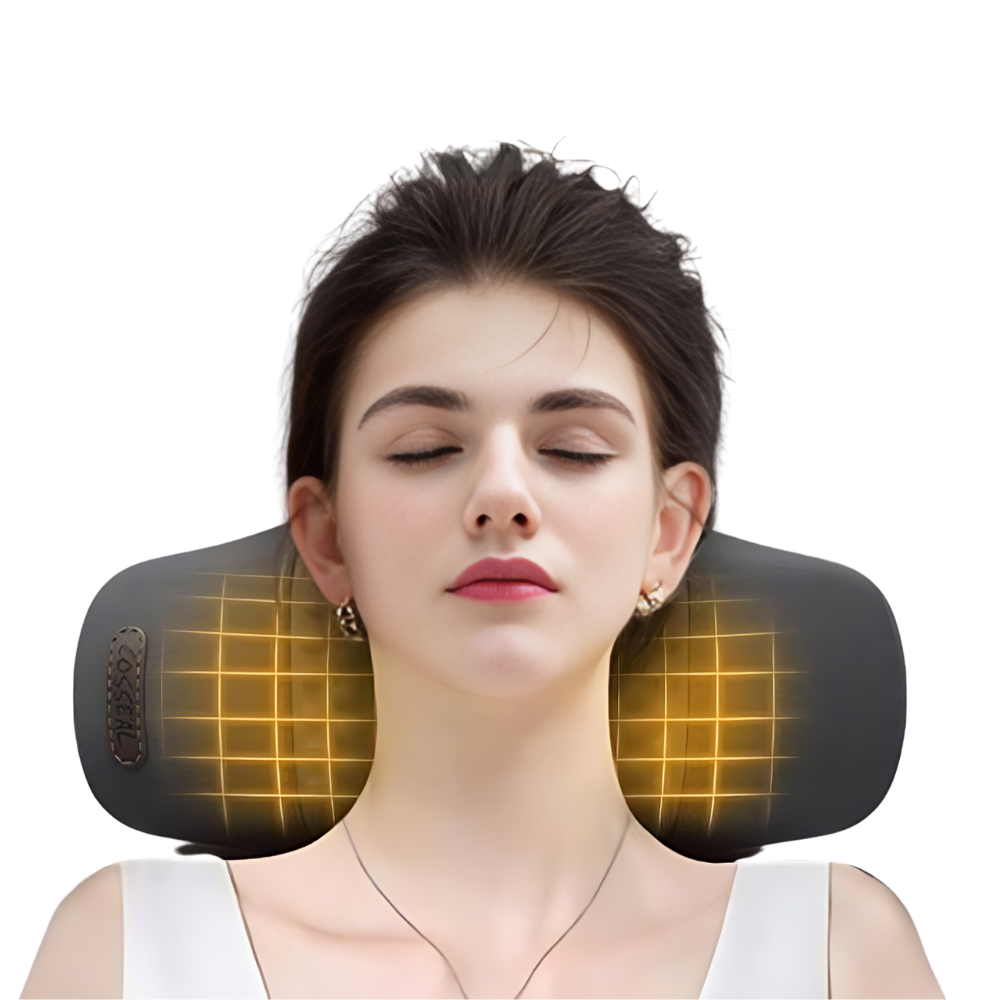 מכשיר עיסוי צוואר נייד ומחומם Cervexa — הקלה על מתח | Desfino