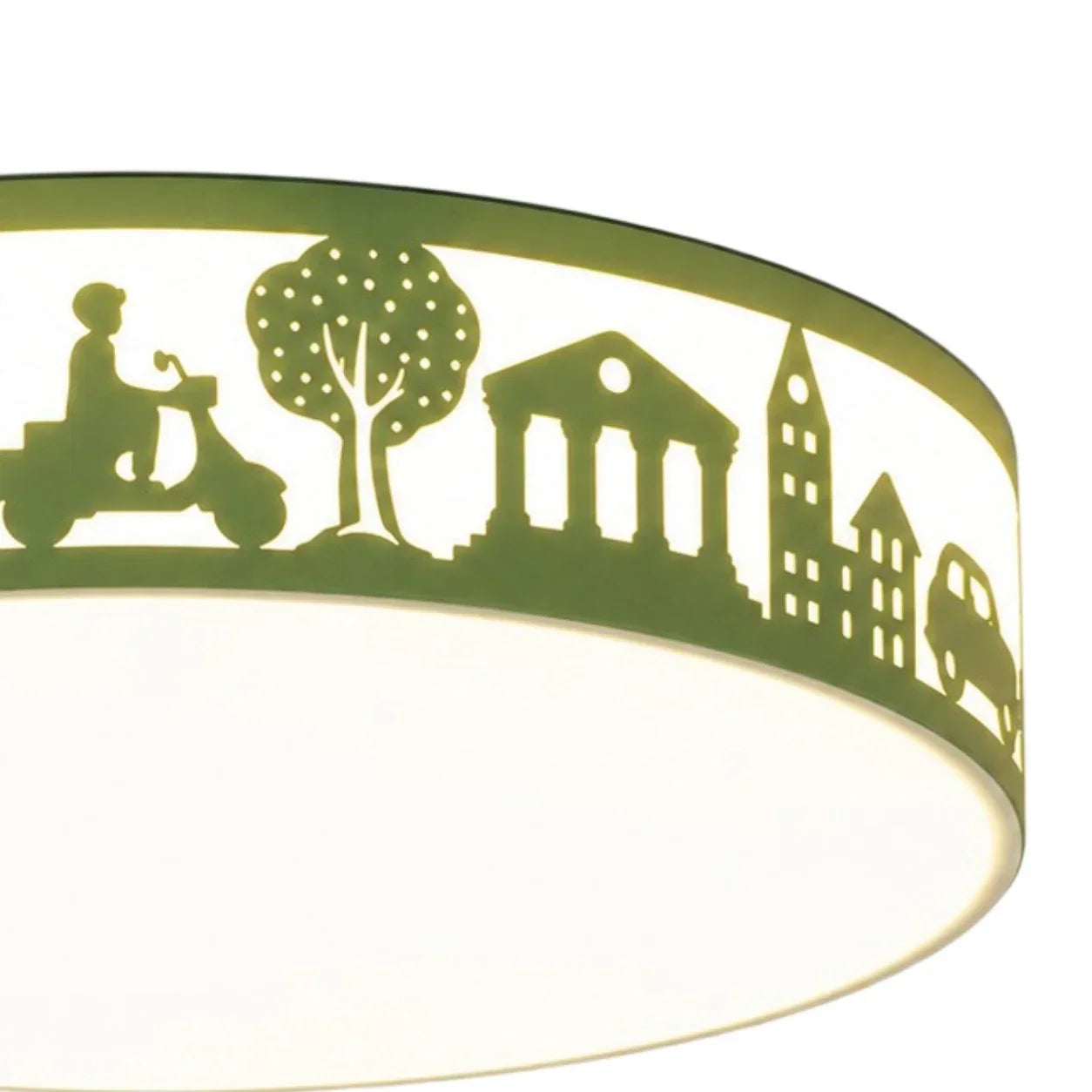 Deckenleuchte mit hohler Silhouette und LED-Vollspektrumlicht – flächenbündiges Design
