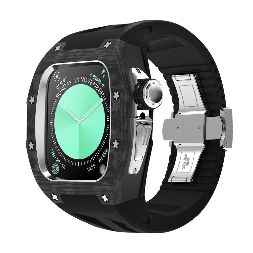 NovaCarb S10 Titanium Carbon Fiber Apple Watch Retrofit Kit - Desfino