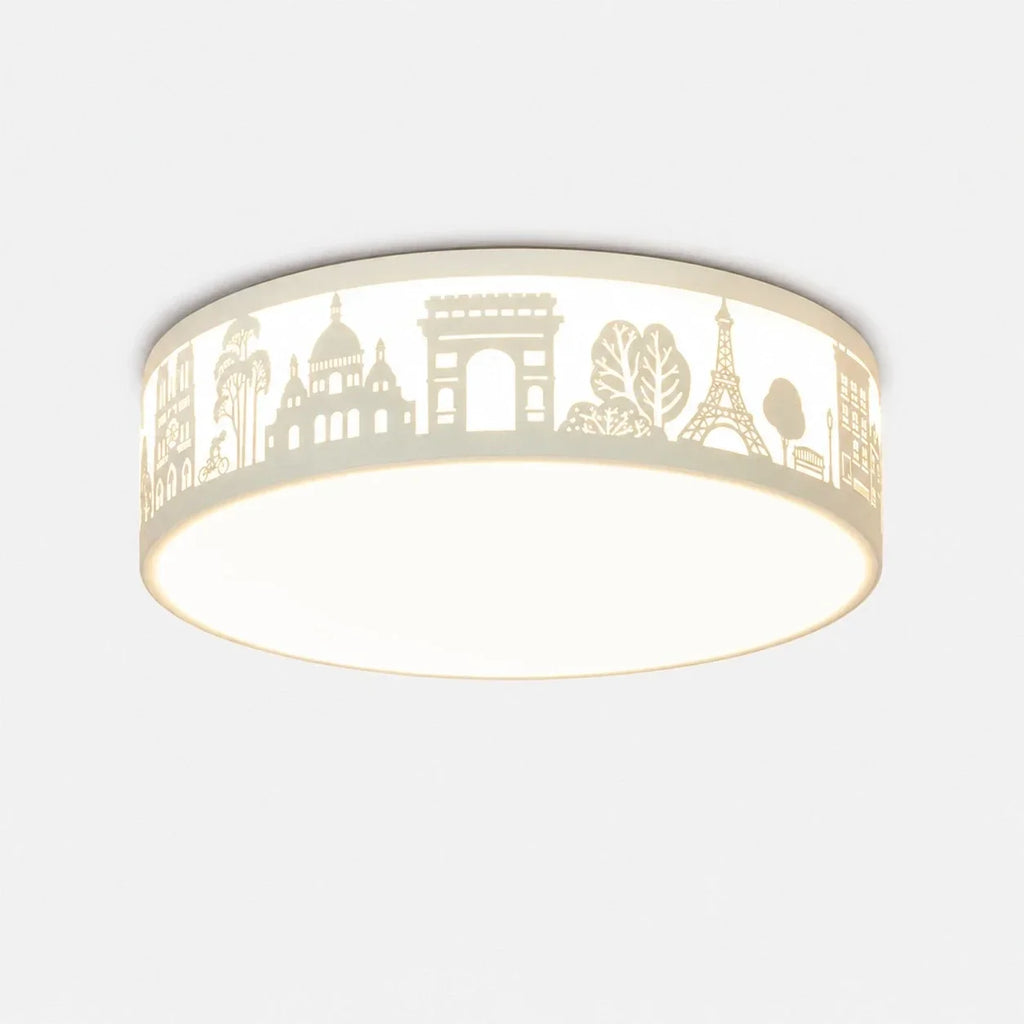 Deckenleuchte mit hohler Silhouette und LED-Vollspektrumlicht – flächenbündiges Design