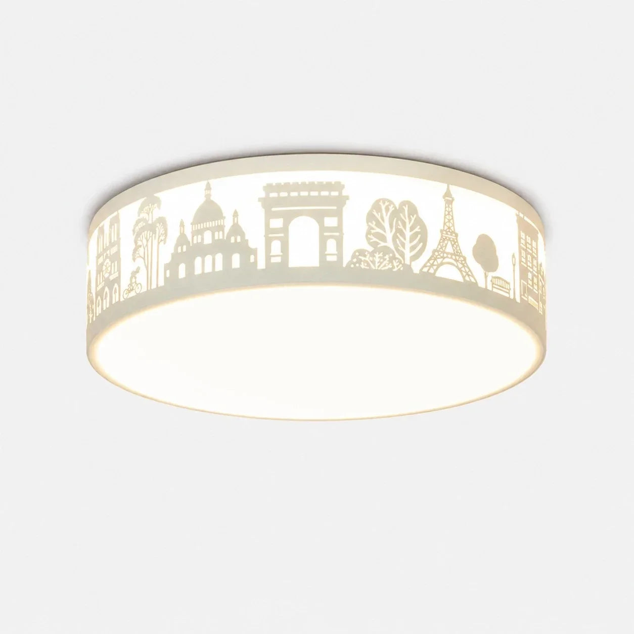 Deckenleuchte mit hohler Silhouette und LED-Vollspektrumlicht – flächenbündiges Design
