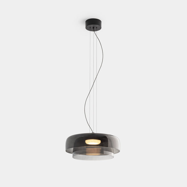 FjordLumen pendellampe i glas — varmt LED-lys, norsk håndværksdesign - Desfino