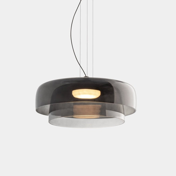FjordLumen pendellampe i glas — varmt LED-lys, norsk håndværksdesign - Desfino