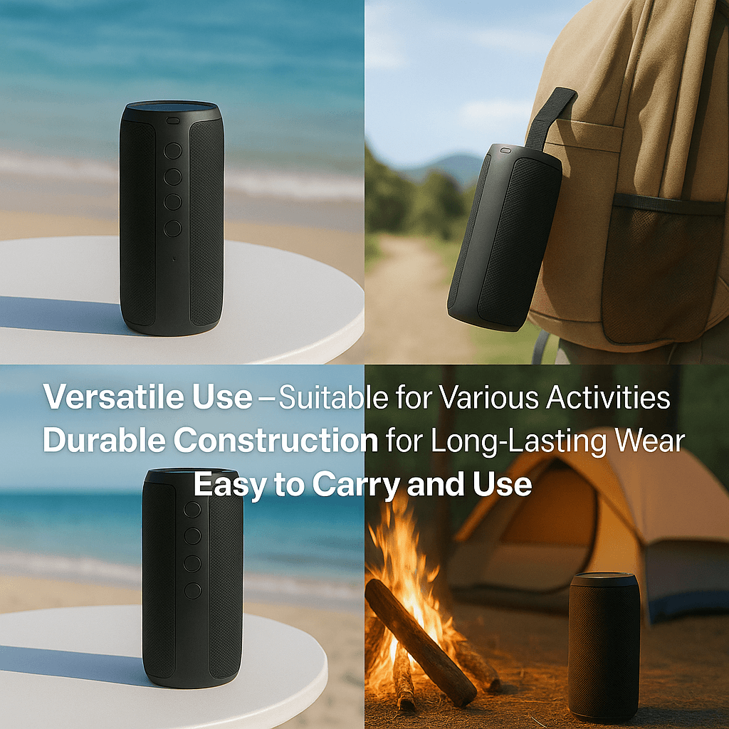 Rivaro vízálló Bluetooth-hangszóró — kompakt, 360°-os hangzás - Desfino