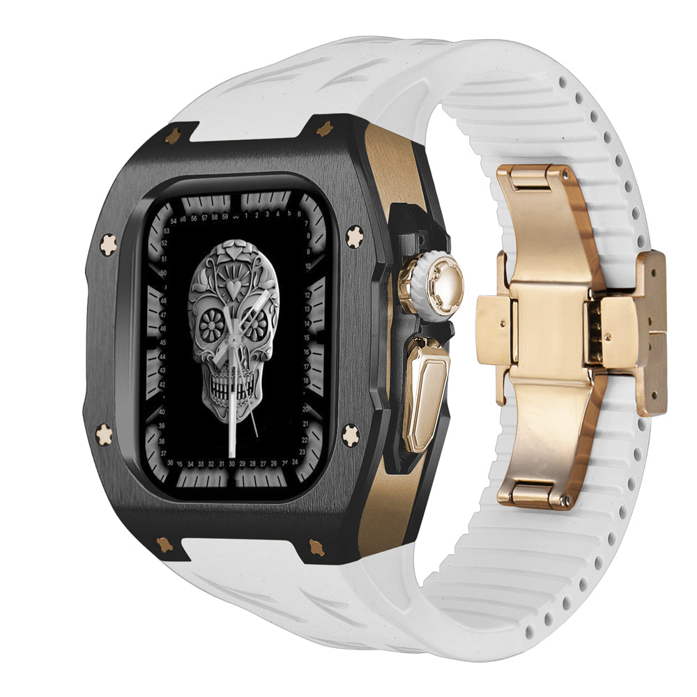 AeroNova AW Ultra Titanium Case & Fluororubber Band — Cut-to-Fit - Desfino