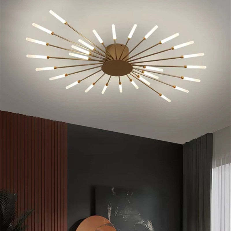 Nowoczesna lampa sufitowa LED Asterra — wbudowane oświetlenie, minimalistyczny styl - Desfino