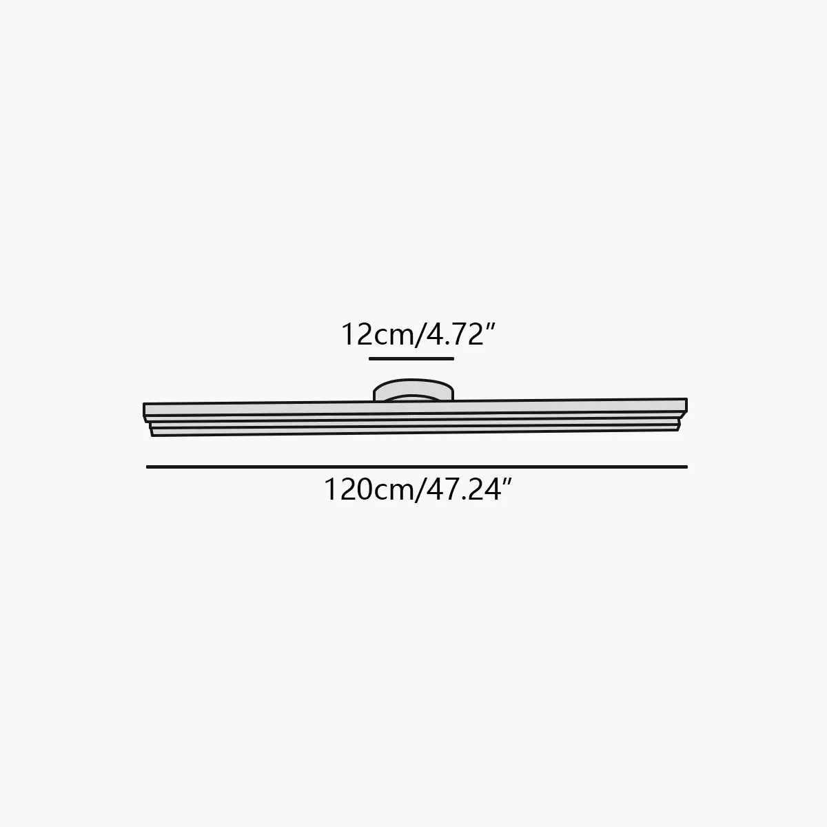 Simple Linear Ceiling Light for Living Room | Desfino