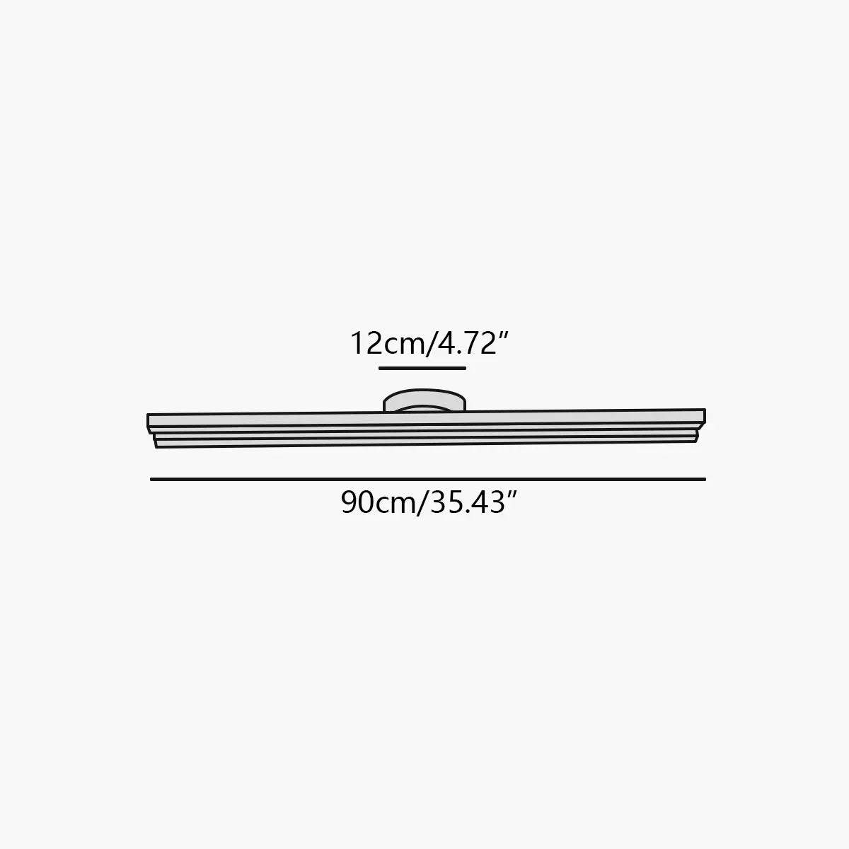 Simple Linear Ceiling Light for Living Room | Desfino