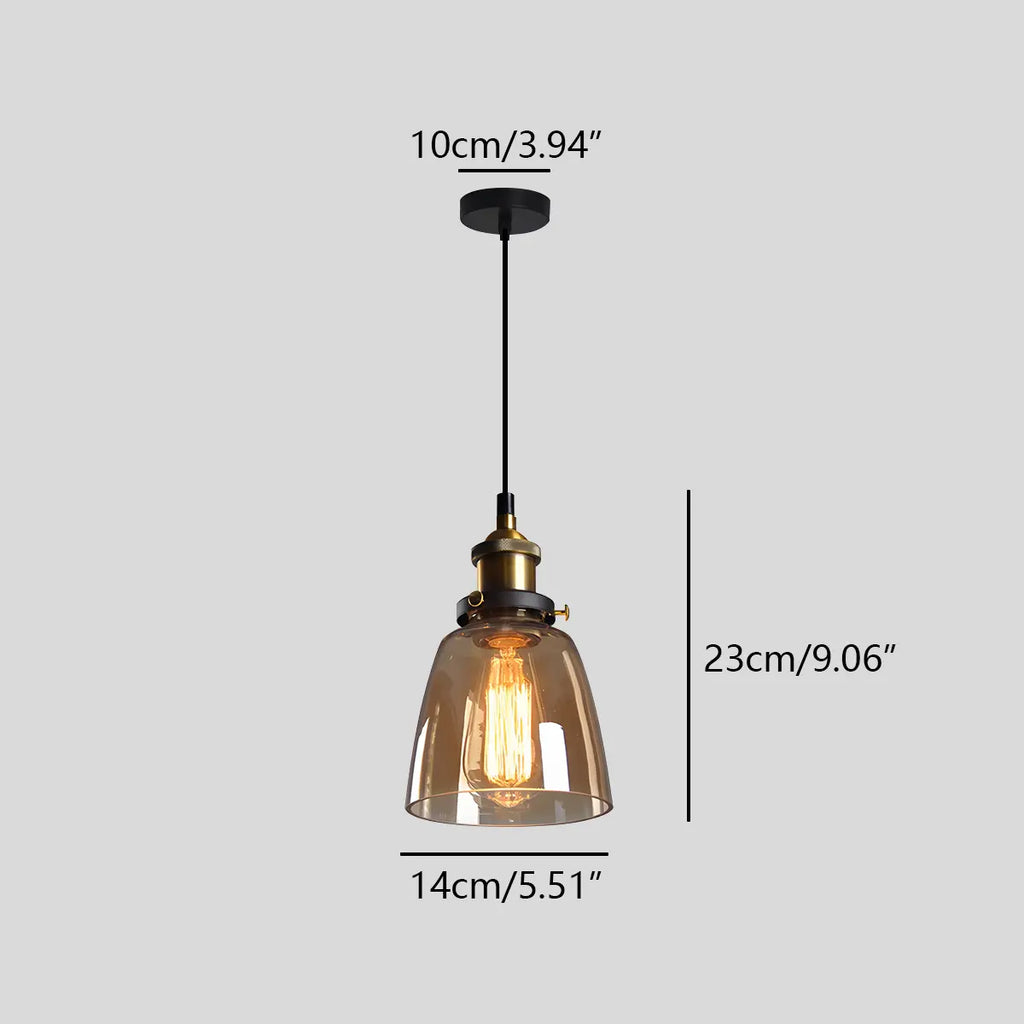 Mabel Glass Pendant Light for Kitchen Island | Desfino