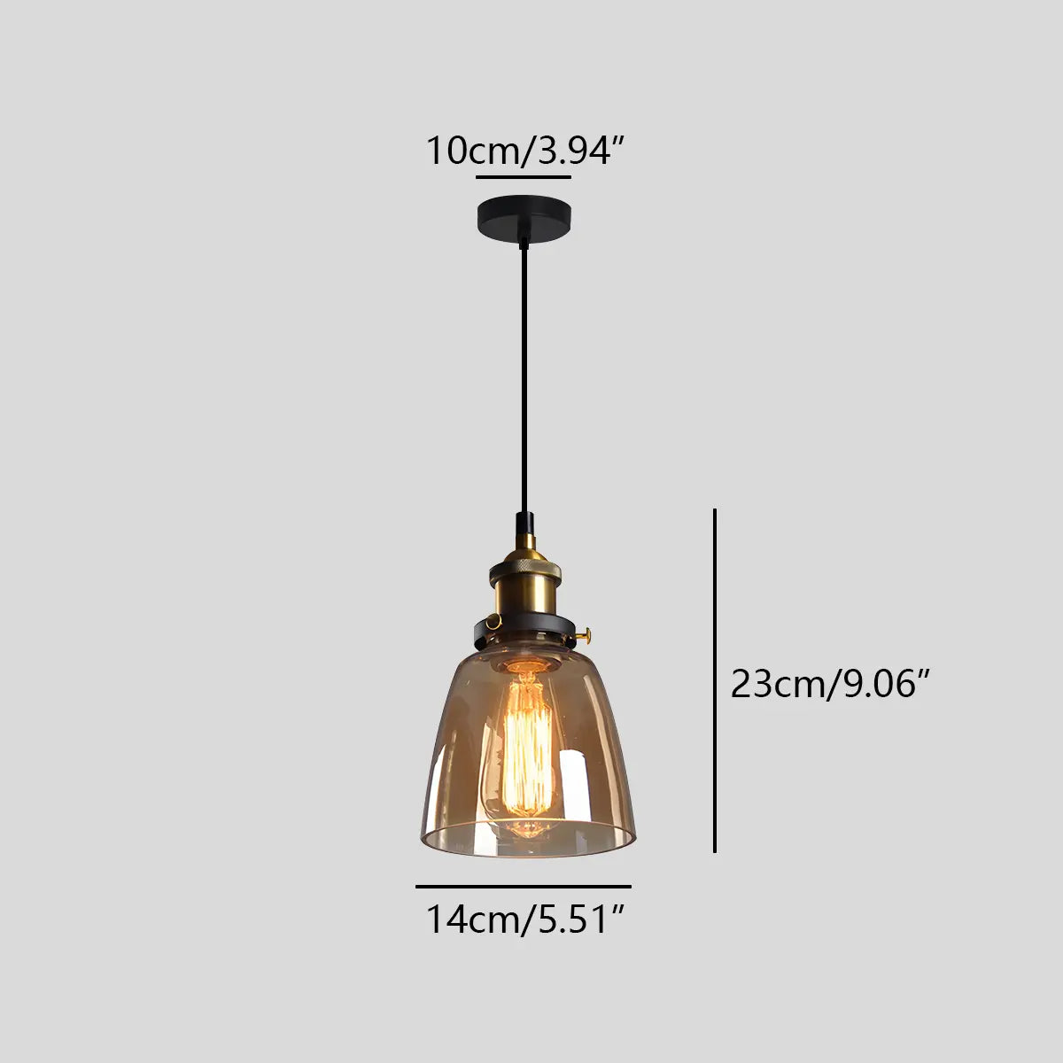 Mabel Glass Pendant Light for Kitchen Island | Desfino