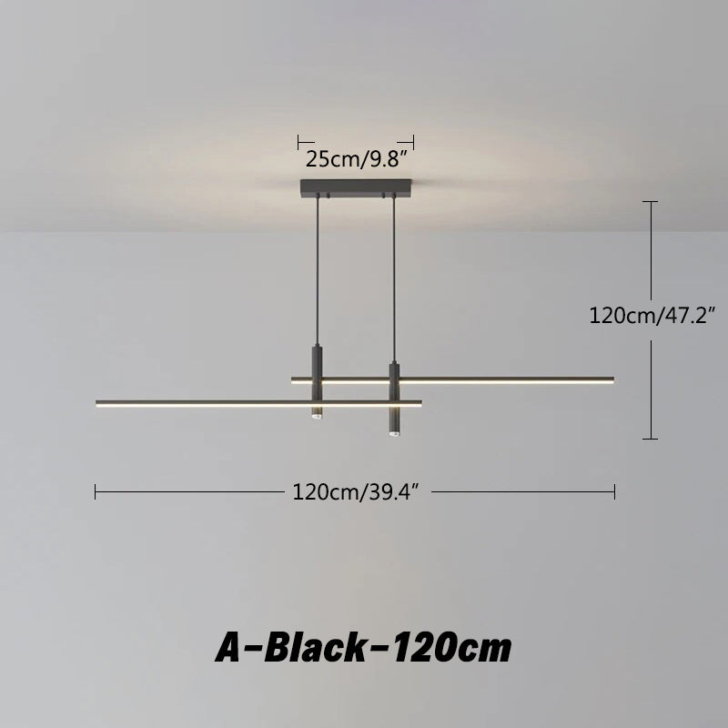 Modern Minimalist Linear LED Pendant Light | Desfino