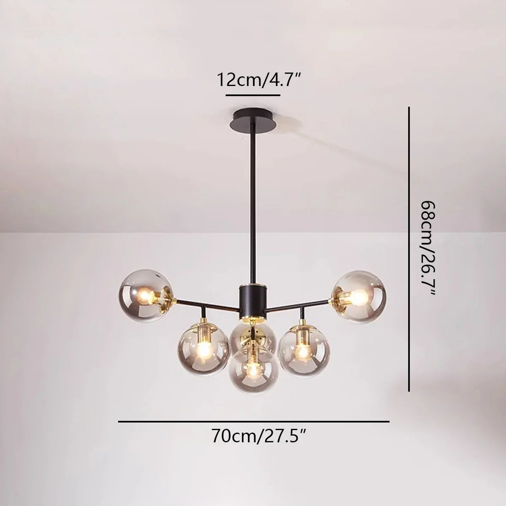 Camilla Glass Chandelier for Living Room | Desfino