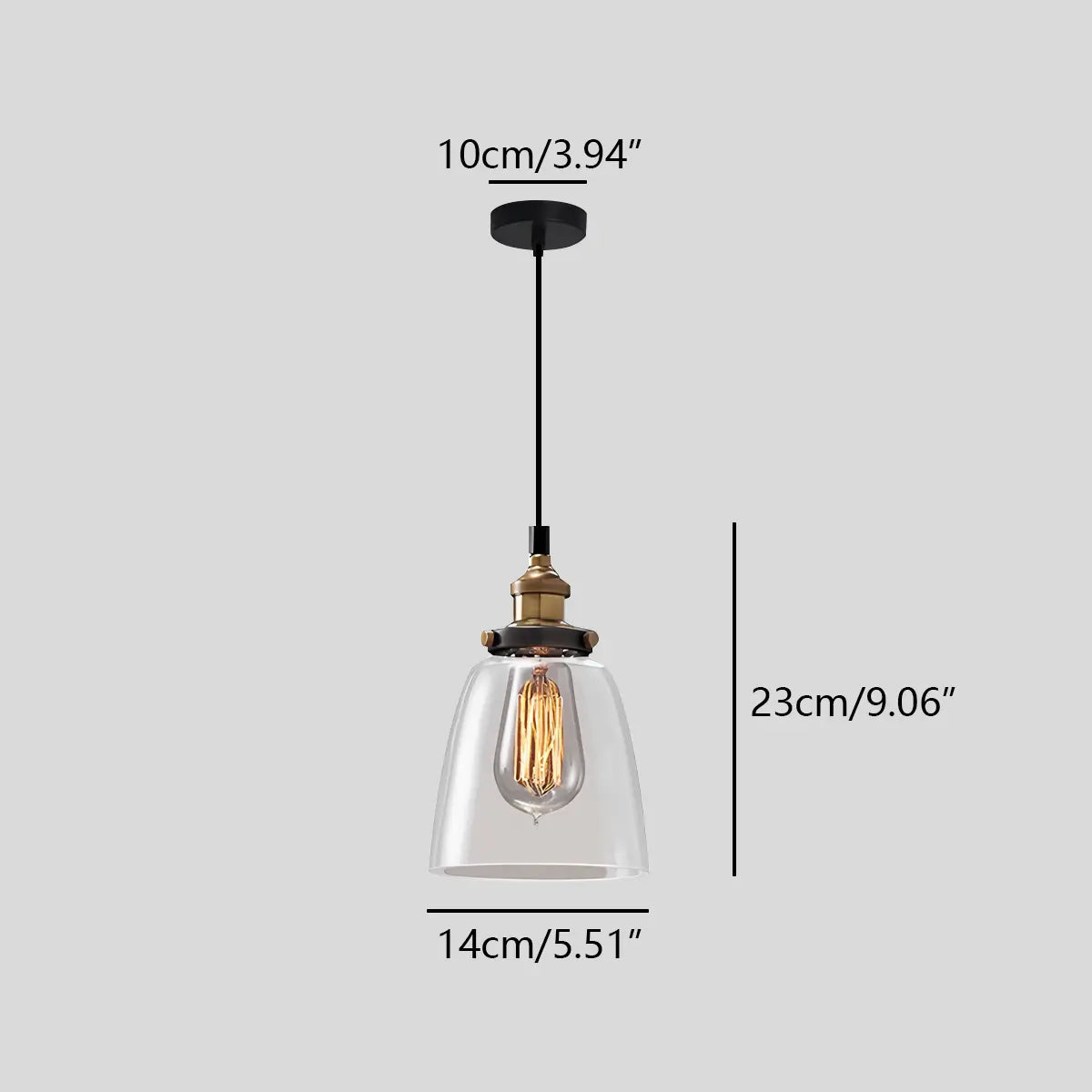 Mabel Glass Pendant Light for Kitchen Island | Desfino