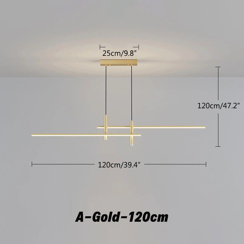 Modern Minimalist Linear LED Pendant Light | Desfino