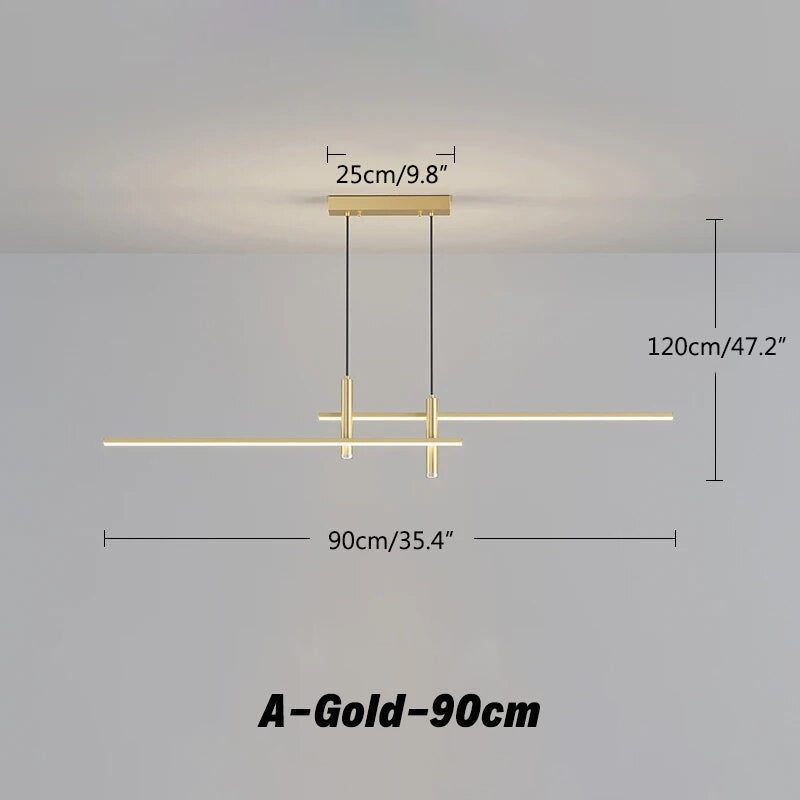Modern Minimalist Linear LED Pendant Light | Desfino