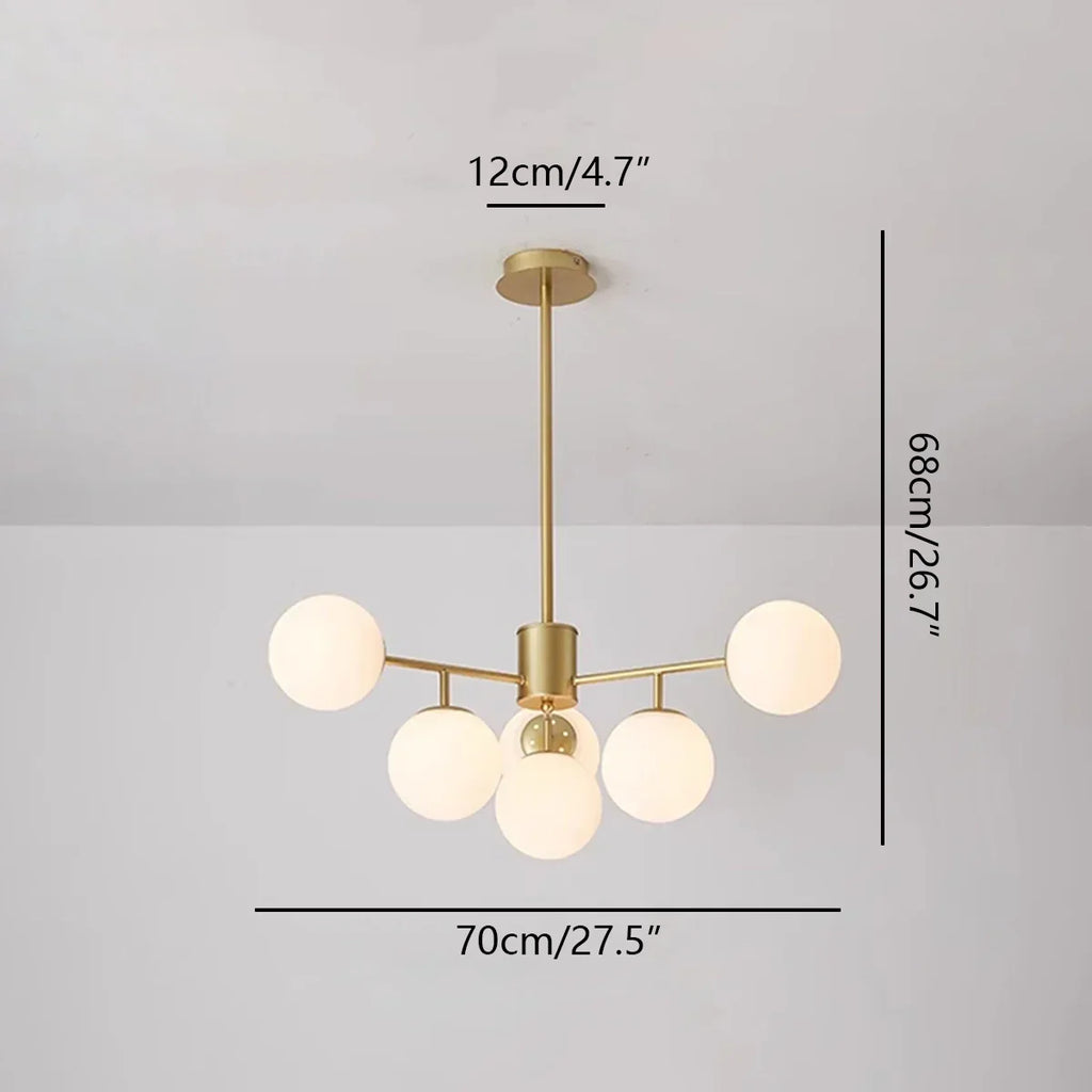 Camilla Glass Chandelier for Living Room | Desfino