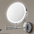 Espejo de afeitado LED recargable Luxa — 1X/10X, para montaje en la pared - Desfino