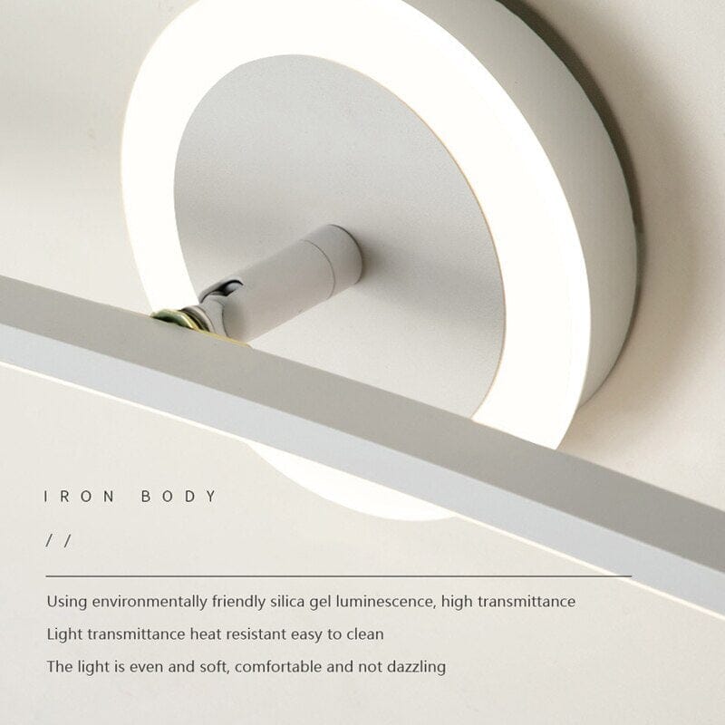 MirroLux LED-vegglampe til bad - slank, myk nedoverrettet belysning - Desfino