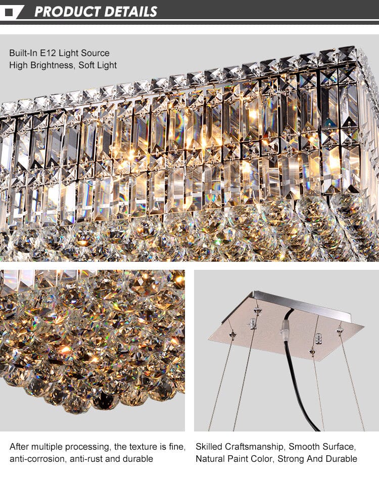Jade Crystal Ceiling Chandelier