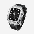 Velori ettermonteringssett til Apple Watch — silikonarmbånd, rustfritt ståldeksel - Desfino