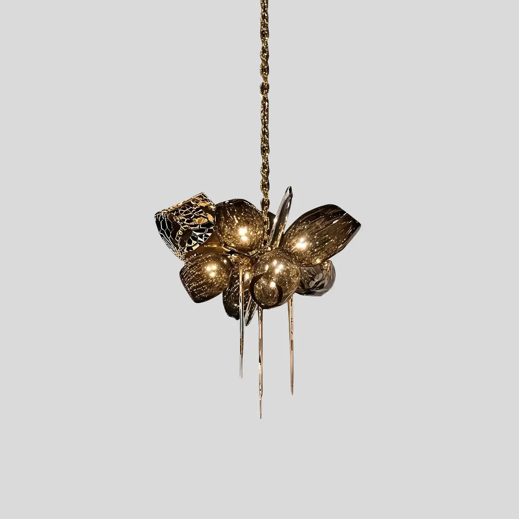 Kallisto Sculptural Glass Chandelier for Dining Room | Desfino