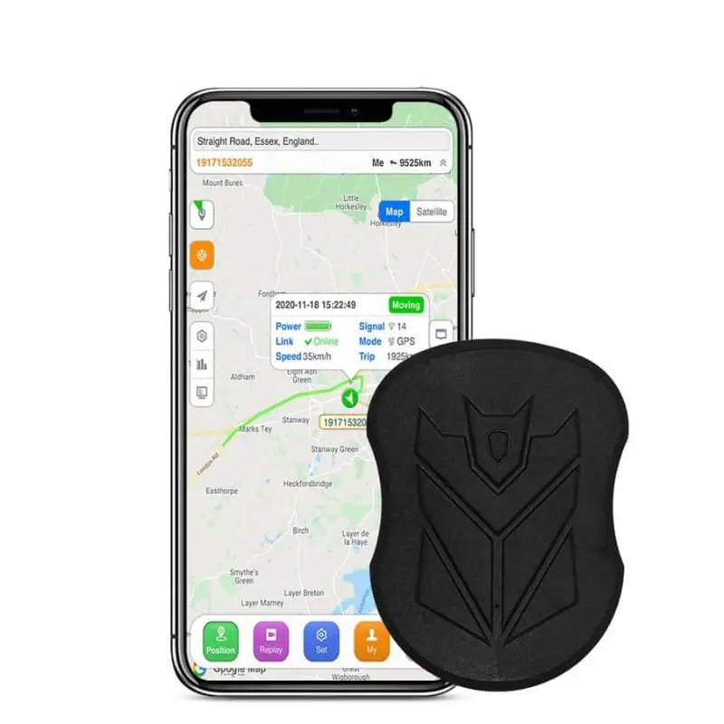 Wodoodporny lokalizator GPS do samochodu — aktywacja głosem w czasie rzeczywistym, akumulator 5000mAh - Desfino