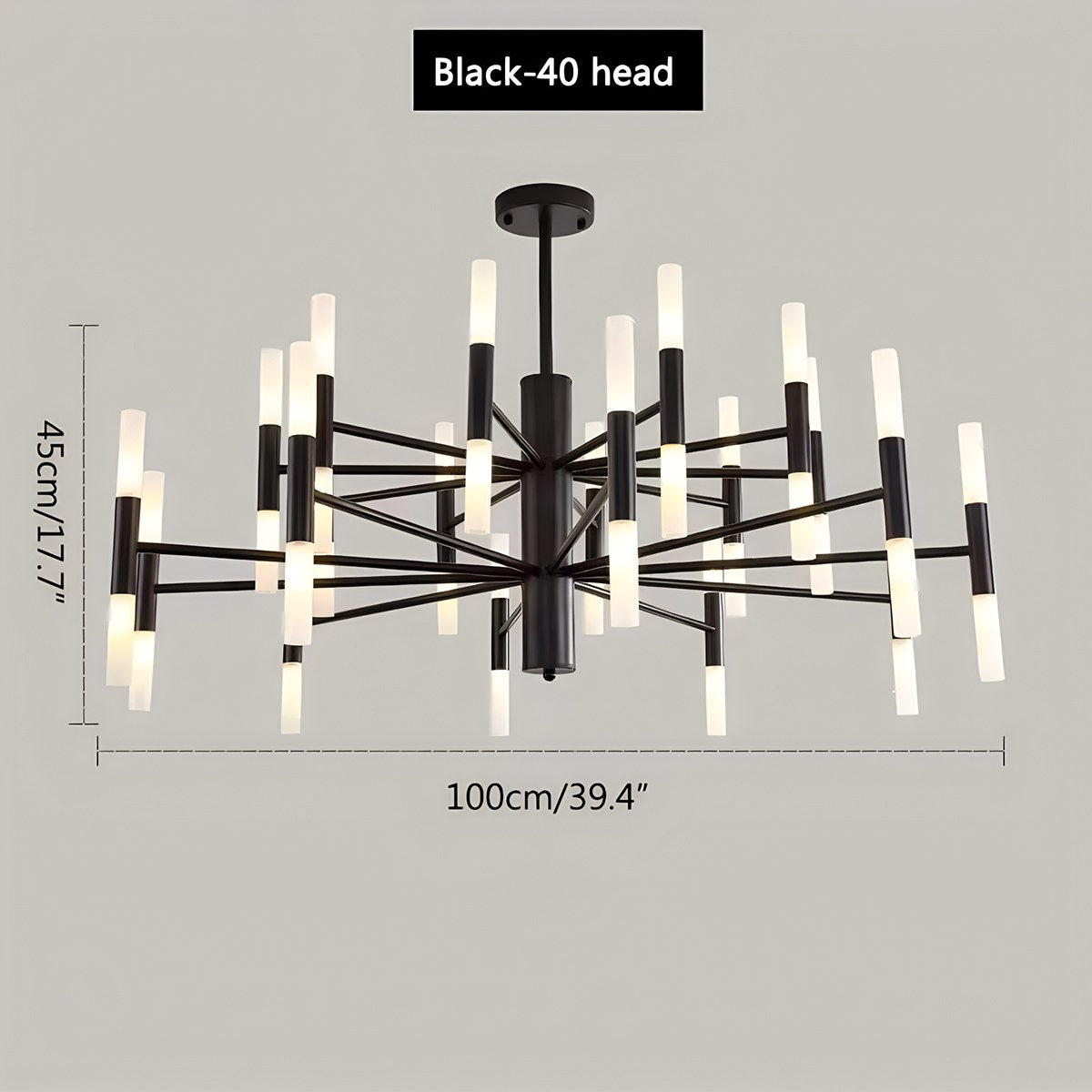 Adjustable Round Tube Chandelier | Desfino