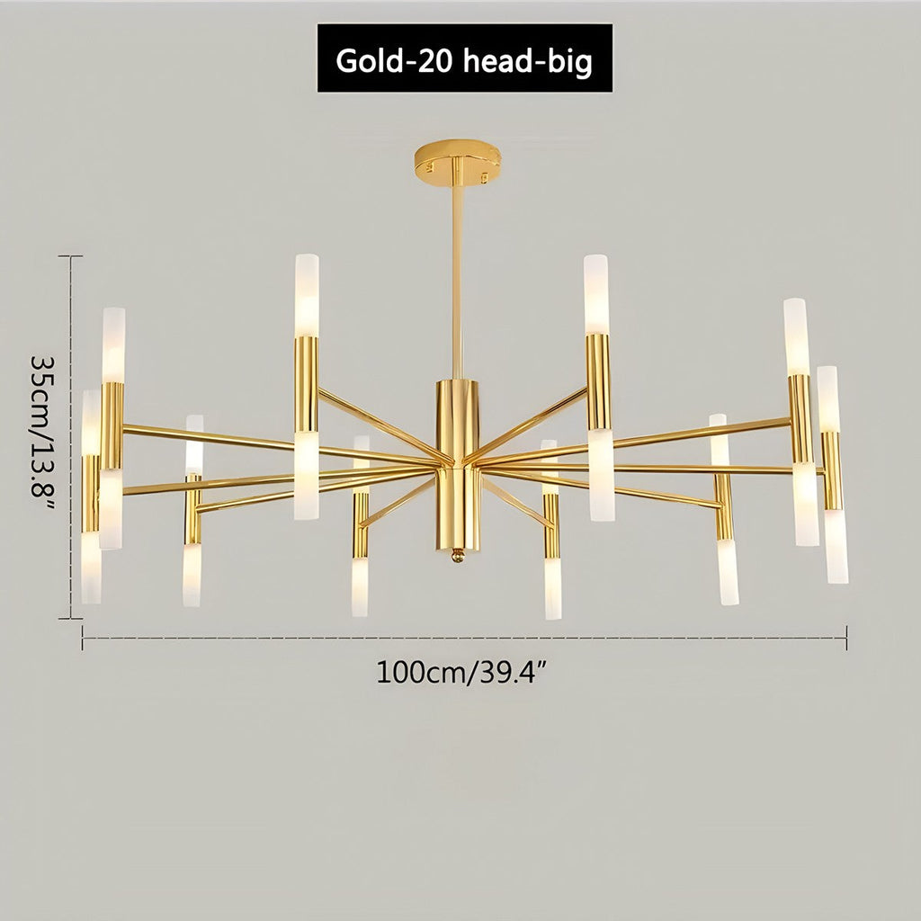 Adjustable Round Tube Chandelier | Desfino
