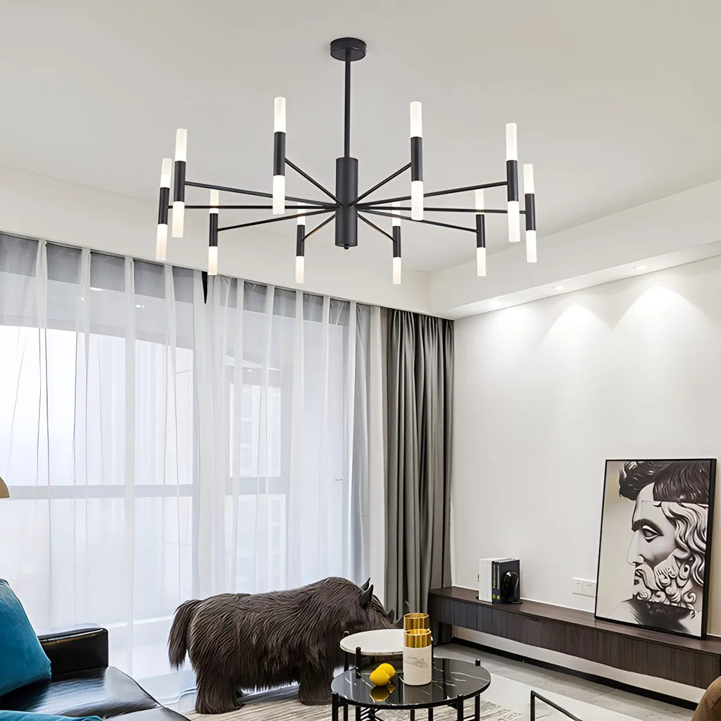 Adjustable Round Tube Chandelier | Desfino